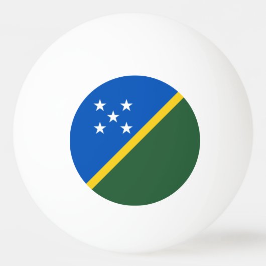 Solomon Islands Flag 卓球ボール (正面)