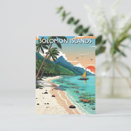 Solomon Islands Travel ポストカード (スタンド正面)