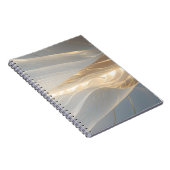 Solstice Echo – Golden Wave Minimalist Journal Not ノートブック (右側)