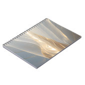 Solstice Echo – Golden Wave Minimalist Journal Not ノートブック (左側)