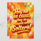 Solteros adelante 招待状 (正面/裏面)