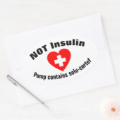 Solu-Cortefポンプステッカー 楕円形シール (封筒)