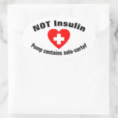 Solu-Cortefポンプステッカー 楕円形シール (バッグ)