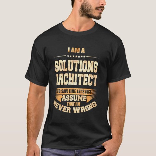 Solutions Architect救が常に間違っていないF Tシャツ (正面)