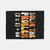 Solve The Problem 67 Funny Math Meme Six Seven For フリースブランケット (正面(横))