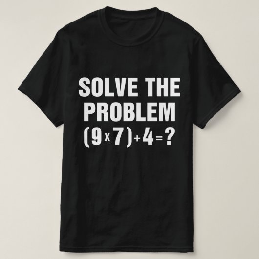 Solve The Problem 67 Meme Math Teacher Gen Alpha  Tシャツ (デザイン正面)