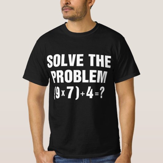 Solve The Problem 67 Meme Math Teacher Gen Alpha  Tシャツ (正面)