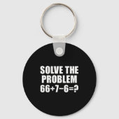 Solve The Problem 67 Meme Six Seven Elementary Mat キーホルダー (正面)