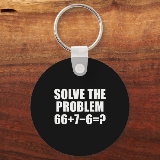 Solve The Problem 67 Meme Six Seven Elementary Mat キーホルダー (正面)