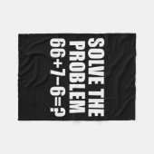 Solve The Problem 67 Meme Six Seven Elementary Mat フリースブランケット (正面(横))