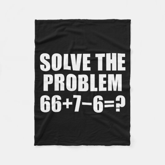 Solve The Problem 67 Meme Six Seven Elementary Mat フリースブランケット (正面)