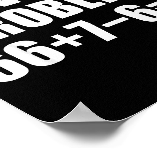 Solve The Problem 67 Meme Six Seven Elementary Mat ポスター (角)