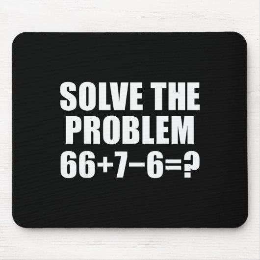 Solve The Problem 67 Meme Six Seven Elementary Mat マウスパッド (正面)