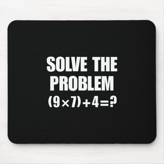 Solve The Problem 67 Meme Six Seven Elementary Mat マウスパッド (正面)