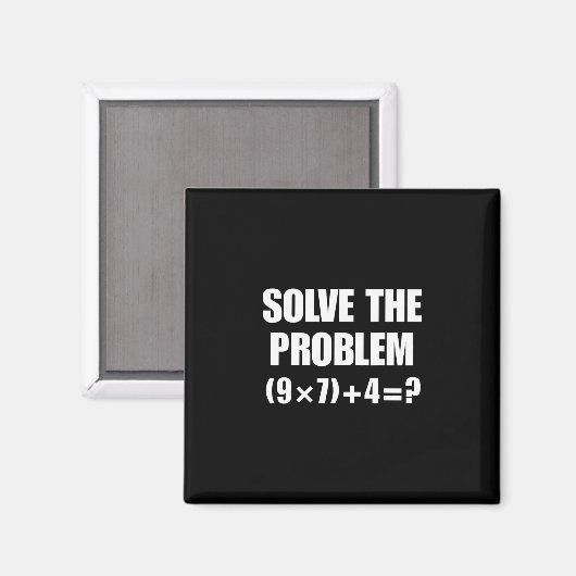 Solve The Problem 67 Meme Six Seven Elementary Mat マグネット (正面/裏面)
