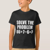 Solve The Problem 67 Meme Six Seven Elementary Mat Tシャツ (正面)
