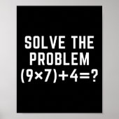Solve The Problem 67 Meme Six Seven Math Teacher E ポスター (正面)