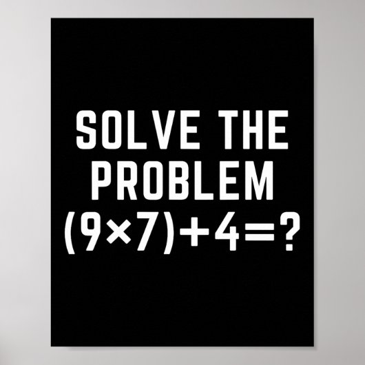 Solve The Problem 67 Meme Six Seven Math Teacher E ポスター (正面)