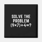 Solve The Problem 67 Meme Six Seven Math Teacher E マグネット (正面)