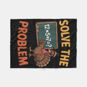 Solve The Problem 67 Meme Turkey Math Teacher Than フリースブランケット (正面(横))