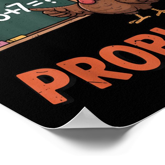 Solve The Problem 67 Meme Turkey Math Teacher Than ポスター (角)