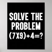 Solve The Problem 67 Six Seven Funny Math Teacher  ポスター (正面)