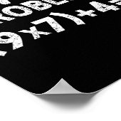 Solve The Problem 67 Six Seven Funny Math Teacher  ポスター (角)