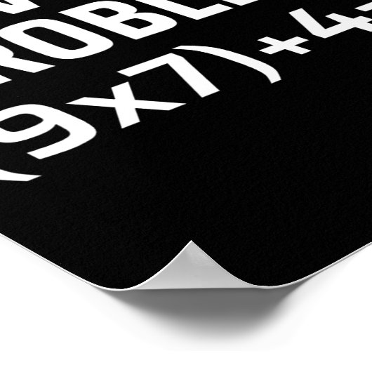 Solve The Problem 67 Six Seven Funny Math Teacher  ポスター (角)