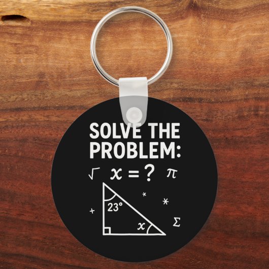 Solve The Problem Do The Math 67 Meme Funny Teache キーホルダー (正面)