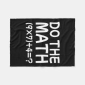 Solve The Problem Do The Math 67 Meme Funny Teache フリースブランケット (正面(横))