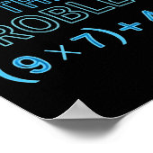 Solve The Problem Do The Math 67 Meme Funny Teache ポスター (角)