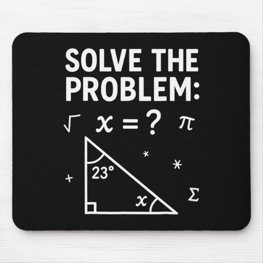 Solve The Problem Do The Math 67 Meme Funny Teache マウスパッド (正面)
