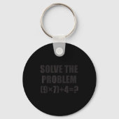 Solve The Problem Funny 67 Meme Brainrot Math Teac キーホルダー (正面)