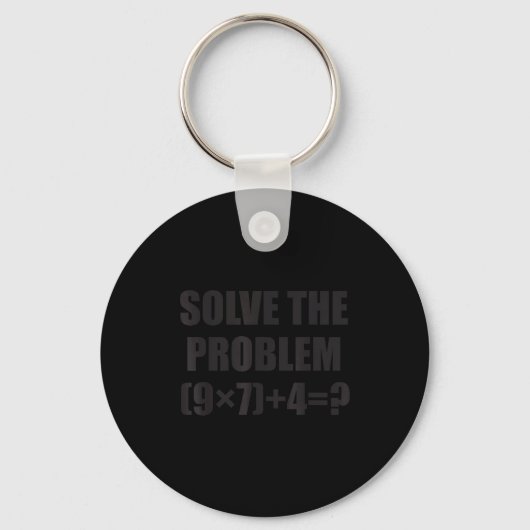 Solve The Problem Funny 67 Meme Brainrot Math Teac キーホルダー (正面)