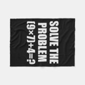 Solve The Problem Funny 67 Meme Brainrot Math Teac フリースブランケット (正面(横))