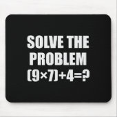 Solve The Problem Funny 67 Meme Brainrot Math Teac マウスパッド (正面)