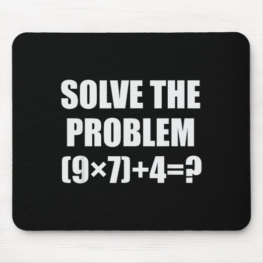 Solve The Problem Funny 67 Meme Brainrot Math Teac マウスパッド (正面)