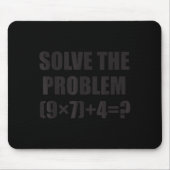 Solve The Problem Funny 67 Meme Brainrot Math Teac マウスパッド (正面)