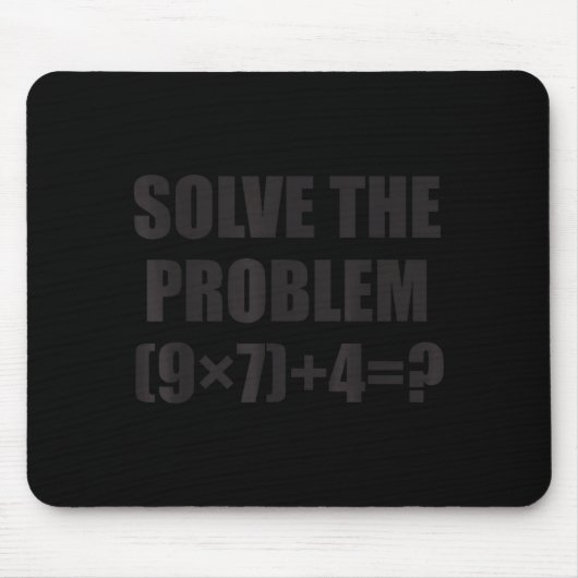 Solve The Problem Funny 67 Meme Brainrot Math Teac マウスパッド (正面)