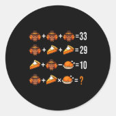 Solve The Problem Funny 67 Meme Brainrot Math Teac ラウンドシール (正面)