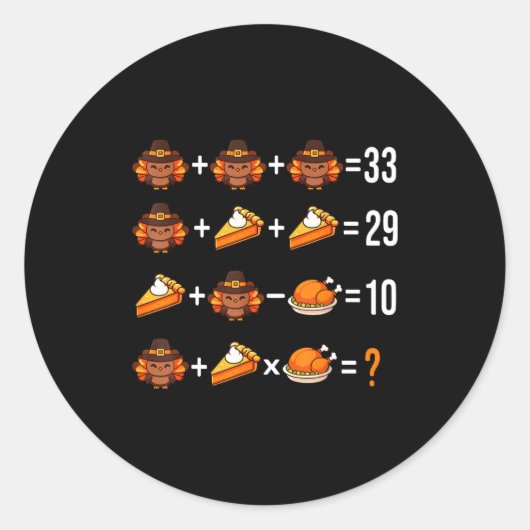 Solve The Problem Funny 67 Meme Brainrot Math Teac ラウンドシール (正面)