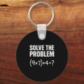 Solve The Problem Funny Math 67 Meme Teacher Stude キーホルダー (正面)