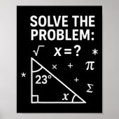 Solve The Problem Funny Math 67 Meme Teacher Stude ポスター (正面)