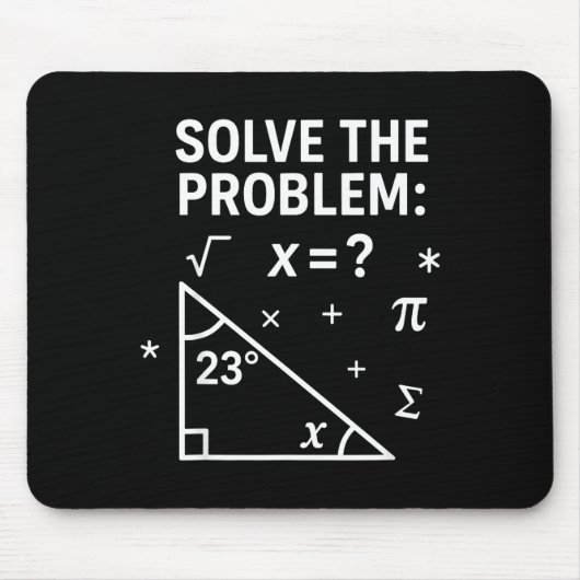 Solve The Problem Funny Math 67 Meme Teacher Stude マウスパッド (正面)