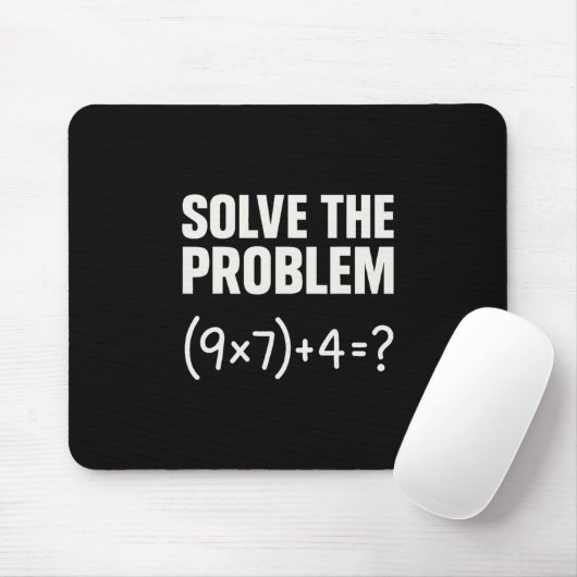 Solve The Problem Funny Math 67 Meme Teacher Stude マウスパッド (マウス)