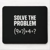 Solve The Problem Funny Math 67 Meme Teacher Stude マウスパッド (正面)