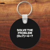 Solve The Problem Math 67 Meme 6 7 Costume Kids Bo キーホルダー (正面)
