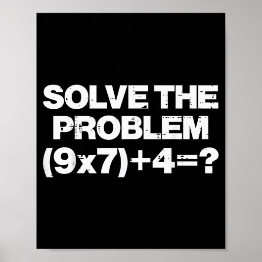 Solve The Problem Math 67 Meme 6 7 Costume Kids Bo ポスター (正面)