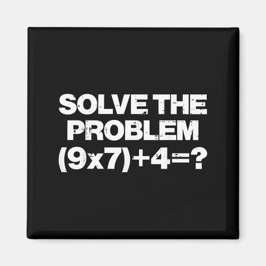 Solve The Problem Math 67 Meme 6 7 Costume Kids Bo マグネット (正面)