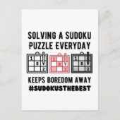Solving a sudoku puzzle a everyday   ポストカード (正面)
